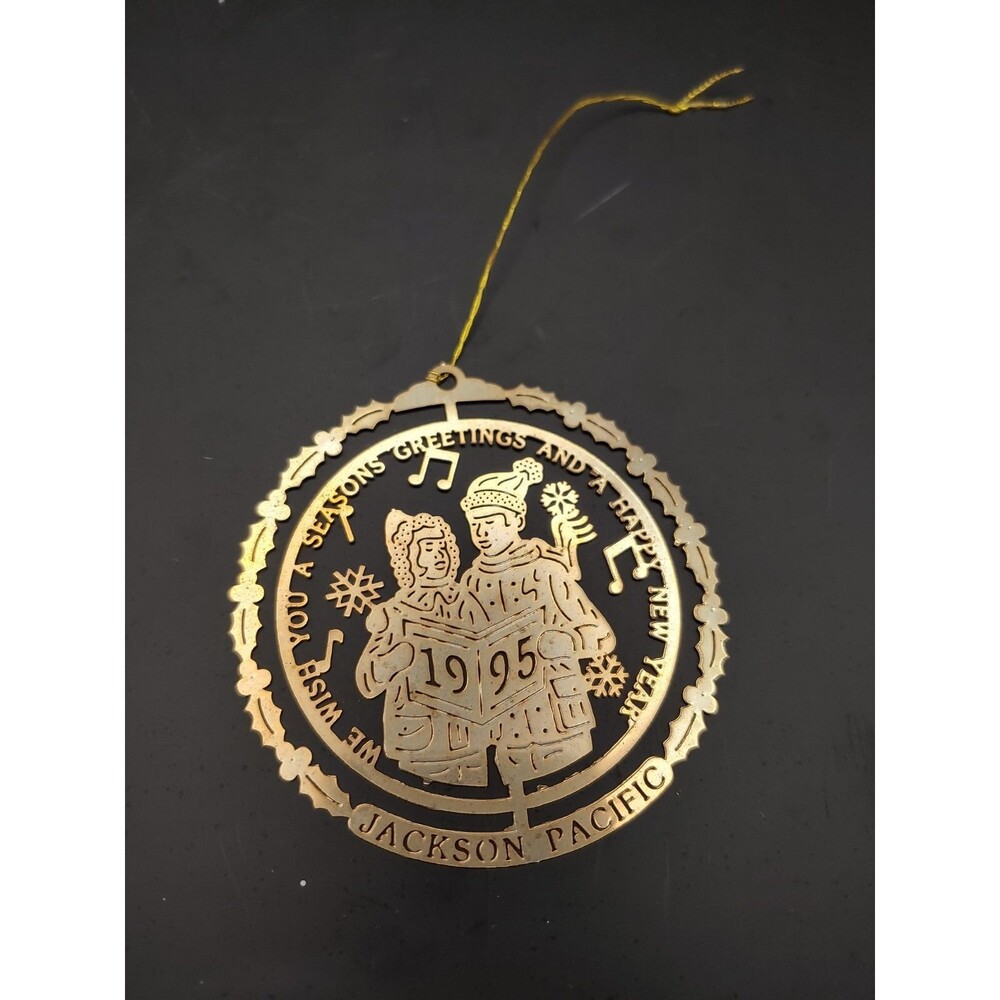 Jackson Pacific Ornament 1995 "we wish you a seasons greetings and a happy...